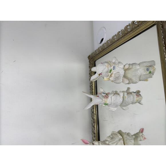 Two Sets of Vintage Easter Bunny Figurines - Picture 7 of 9